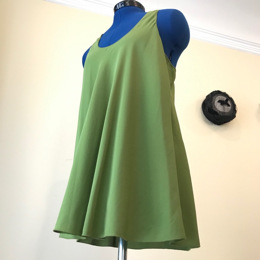 NWT Theory “Tarsha” "Celestial" Moss Blouse